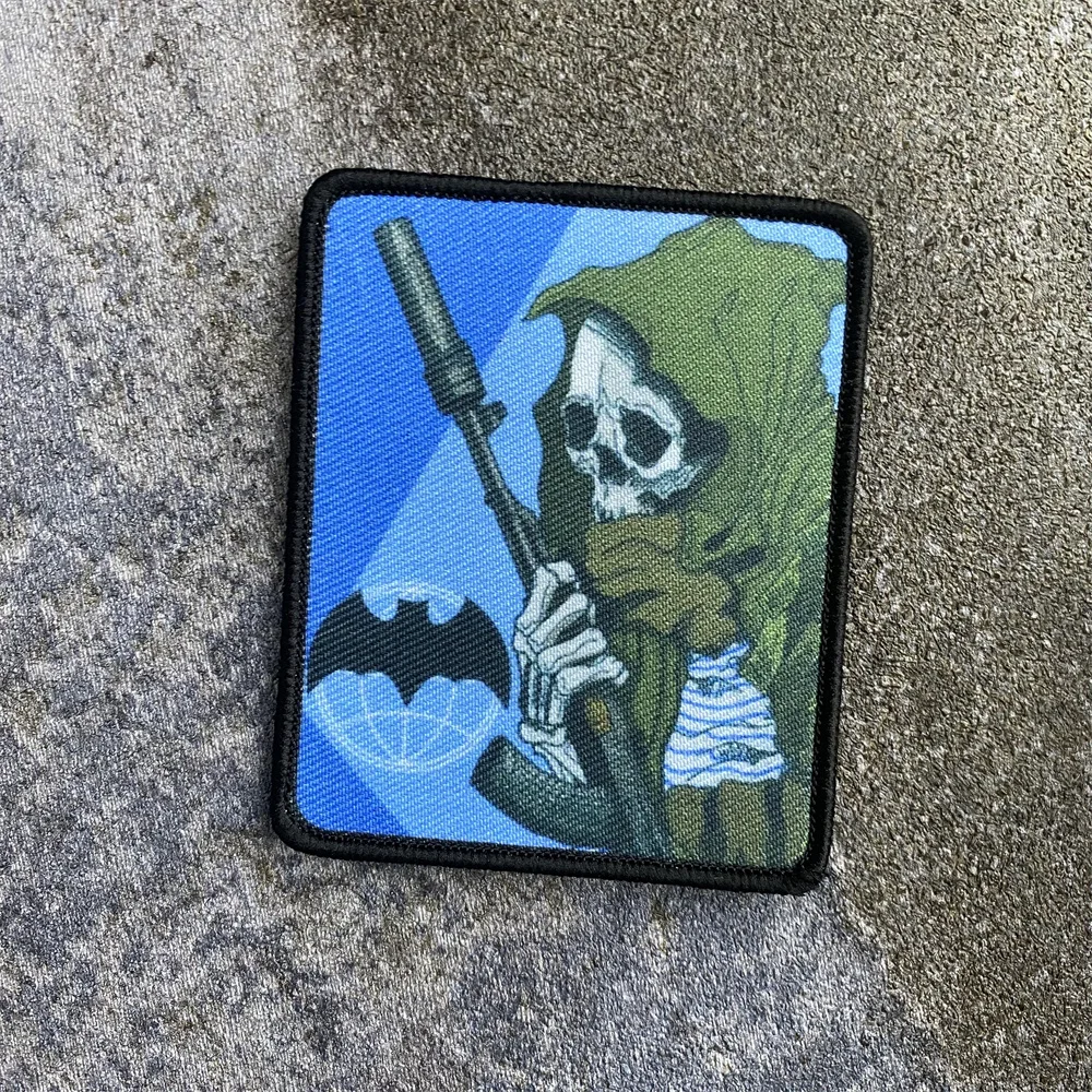 Parche estampado táctico de soldado Rifleman M4, insignia de moral PBS de inteligencia militar, brazalete con gancho y bucle, pegatina para mochila al aire libre - imagen 5