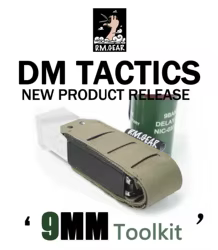 Dmgear bolsa táctica cargadores 9mm portador MOLLE liberación rápida