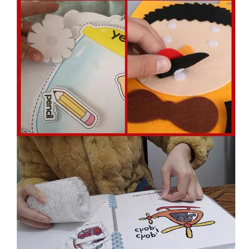 Cinta autoadhesiva para sujetar puntos, disco de pegamento fuerte, gancho redondo negro, cinta de bucle, juguete artesanal hecho a mano para jardín de infantes, 3 cm, 5 cm, 6cm, 10 pares - imagen 4