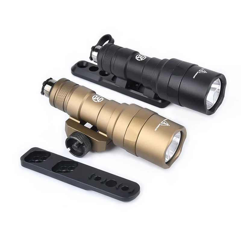 Conjunto de linterna táctica M300 Surefir SF M300C MINI luz exploradora Base blanca arma de caza foco Offset montaje m-lok Keymod - imagen 5