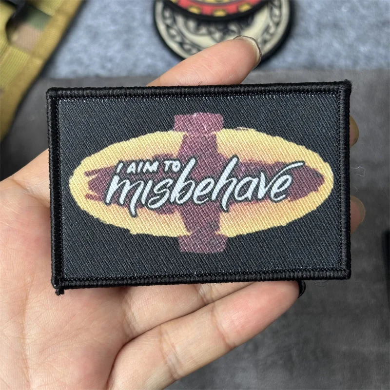 Parche con estampado táctico para ropa, insignias de moral, parches militares con gancho, pegatina para mochila, brazalete - imagen 2