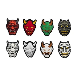 Parches de Bordado Prajna, Accesorios para Máscara HellFire, Parche de Gancho y Bucle, Insignia Moral para Exteriores, Insignia Táctica para Ropa