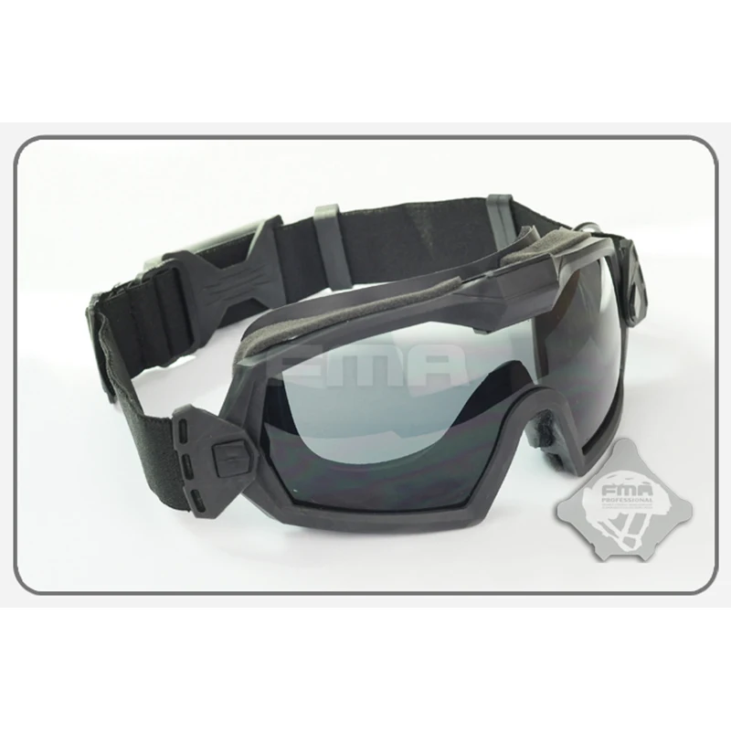Gafas DE protección táctica caza senderismo FMA regulador DE LPG01BK12-2R versión actualizada con ventilador gafas DE/BK - imagen 4