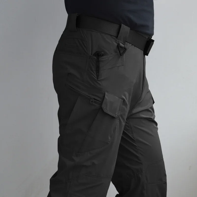 Pantalones con cinturón, pantalones de carga tácticos, pantalones clásicos para senderismo al aire libre, senderismo, pantalones tácticos para correr, pantalones militares de camuflaje, fuerza del brazo - imagen 3