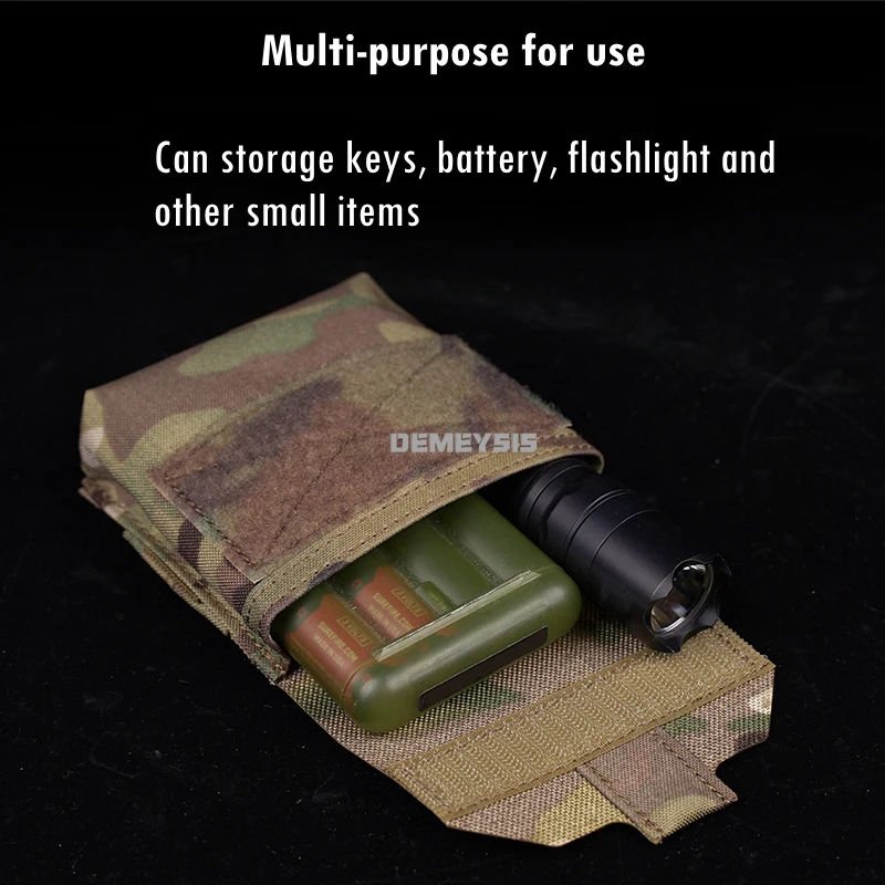 Bolsa táctica pequeña, bolsa de utilidad microligera, soporte diario para artículos diversos, bolsa MOLLE EDC, almacenamiento, Magzine Airsoft de 9mm - imagen 3