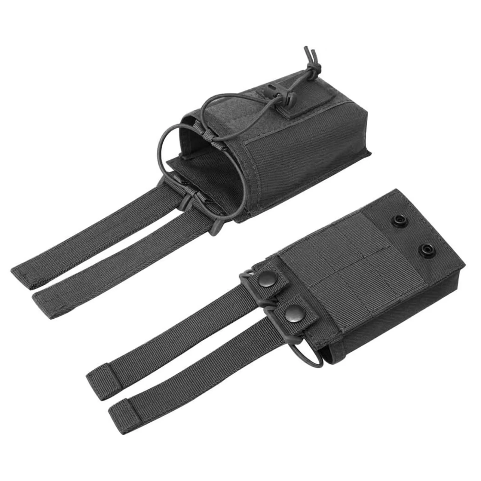 Bolsa táctica de nailon 1000D para exteriores, colgante deportivo, Radio Molle, soporte para Walkie Talkie, bolsa de bolsillo para revistas de caza - imagen 3