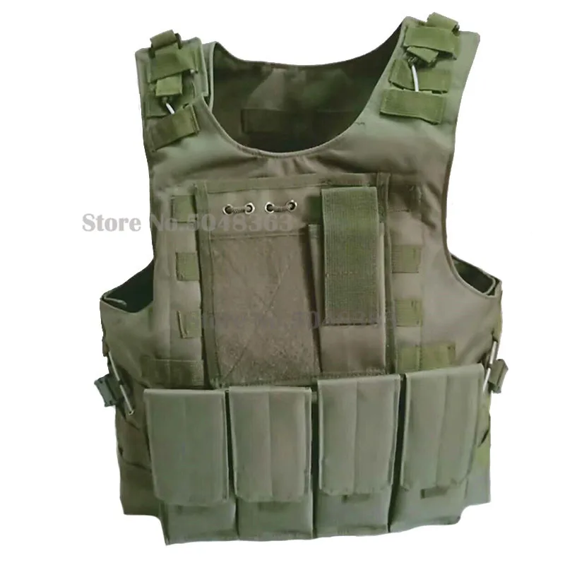 Chaleco táctico de caza militar para hombre, chaleco Molle Airsoft de combate, portador de placa de asalto, equipo de caza - imagen 4