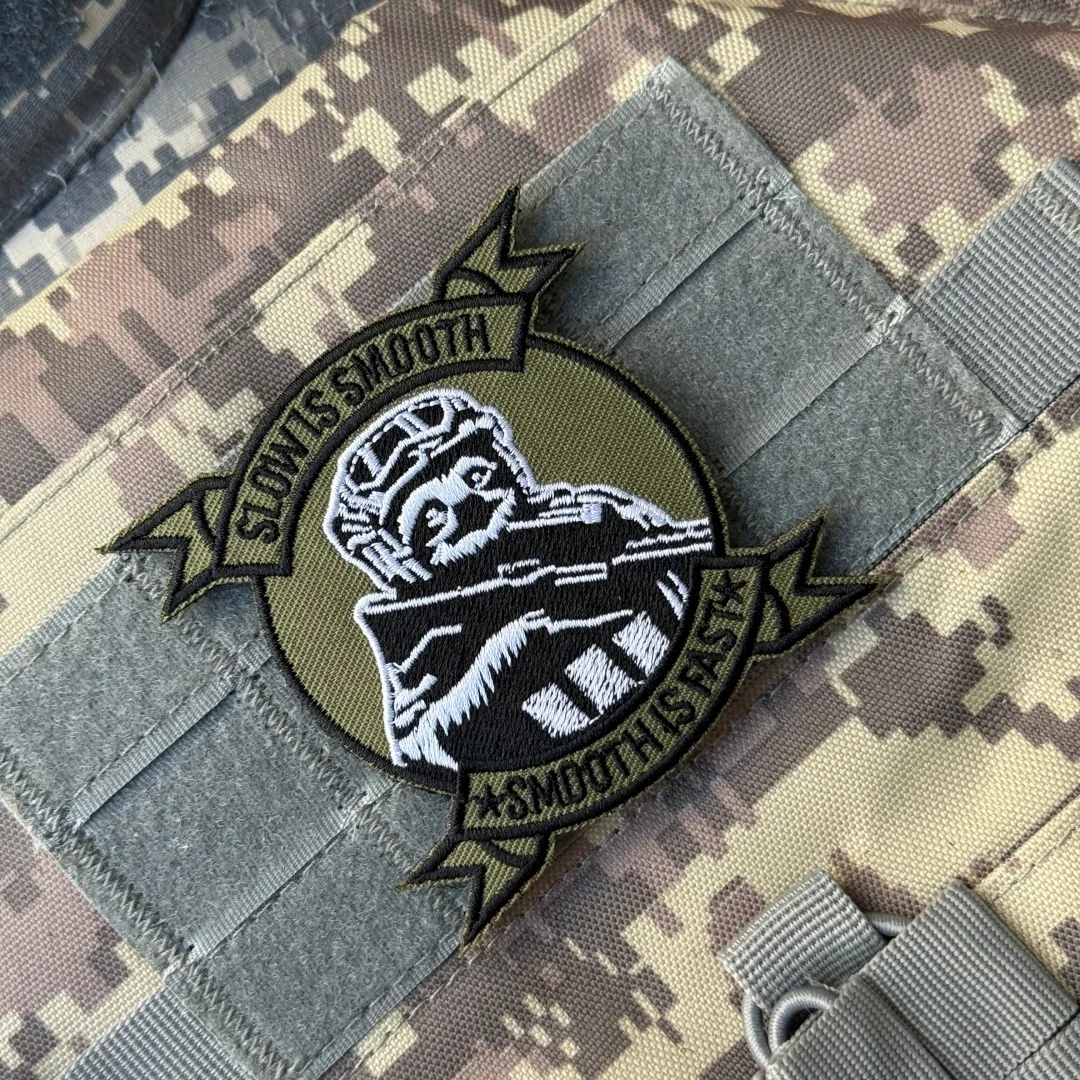 Parche bordado Lento es suave para mochila militar táctica MOLLE