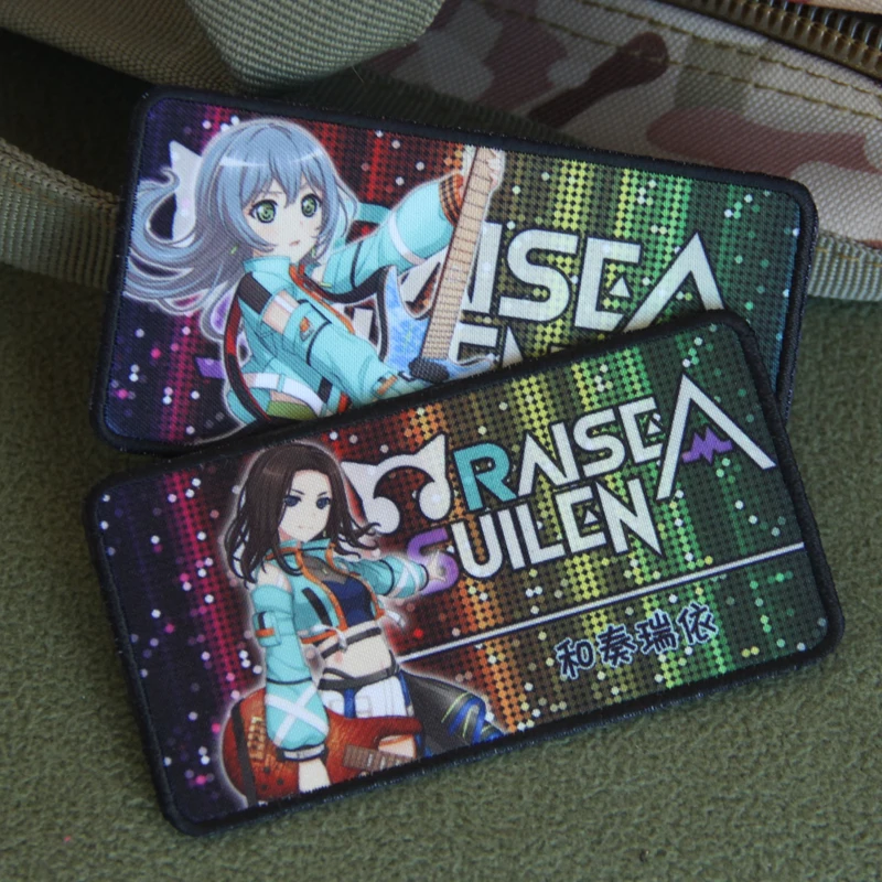 RAISE A SUILEN BanG Dream Girls' Orchestra parches estampados bidimensionales insignia táctica de Anime chaleco mochila decoración DIY - imagen 2
