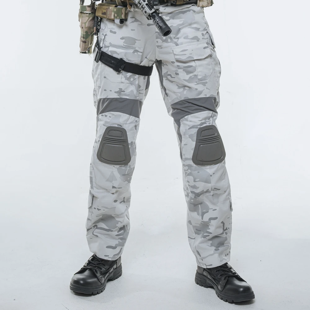 Pantalones tácticos multifuncionales para hombre, pantalones tácticos para exteriores, camuflaje de nieve, G3, entrenamiento MCAP - imagen 4