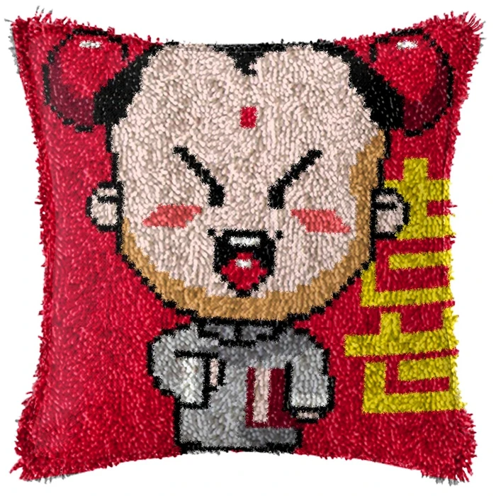 Kits de gancho de pestillo de almohada de punto de cruz, alfombra bordada para niños lindos, hágalo usted mismo, costura, almohada, Foamiran para manualidades - imagen 4