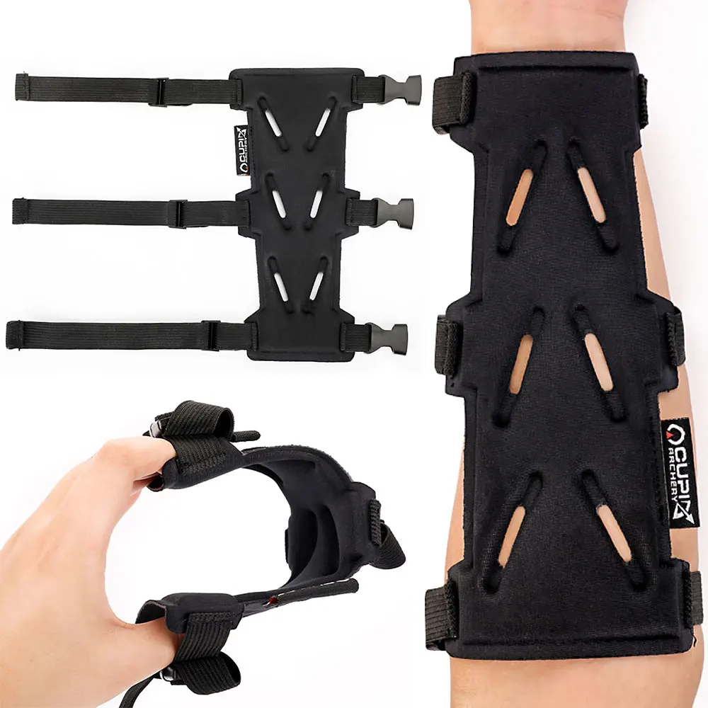 Protector de Brazo para Tiro con Arco, Correa de Protección, Tela de Doble Cara, Compuestos, Accesorios para Caza con Arco al Aire Libre - imagen 2
