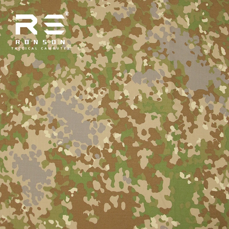 Tela antiinfrarrojos IRR a cuadros De nailon y algodón De camuflaje todoterreno alemán para traje De rana táctico al aire libre - imagen 4