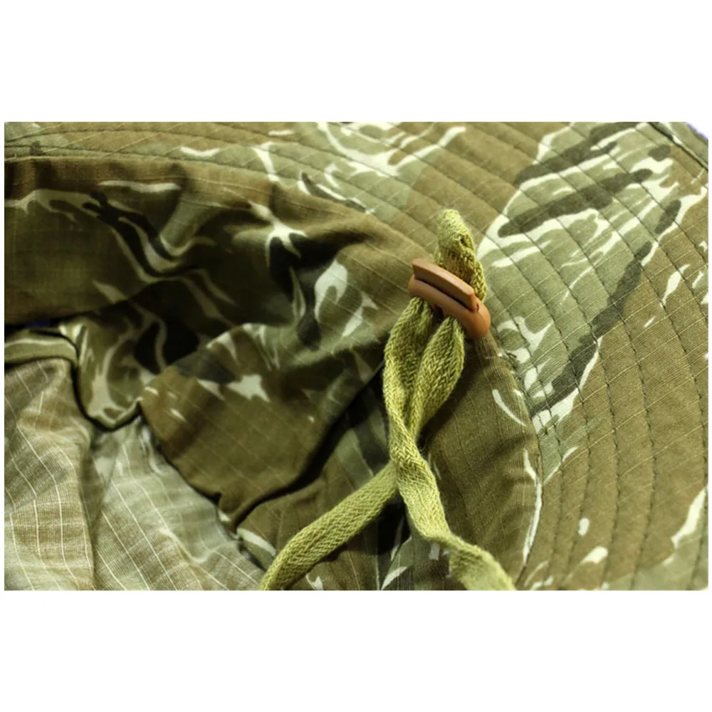 Sombrero de ala redonda para hombre, sombrero de Sol de camuflaje Tiger Spot - imagen 3