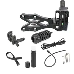 Cepillo de mira de arco CNC, soporte de flecha, estabilizador de goma, arco compuesto de mira abierta, tiro con arco RH, caza al aire libre, práctica de observación