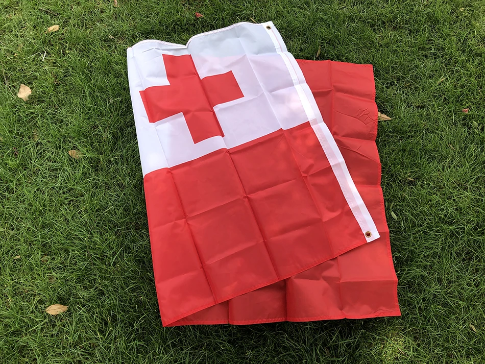 Bandera nacional de SKY Tonga, 90x150cm, poliéster de alta calidad, colgante a tonelada, bandera de Tonga para decoración del hogar - imagen 5