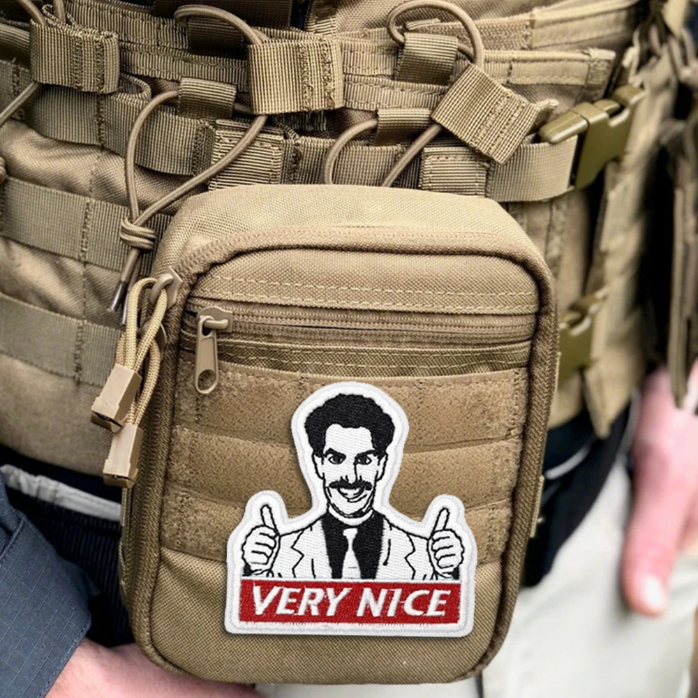 Parche de Meme divertido de Velcros muy bonito, pegatina de moral de Velcros, cita de gancho y bucle, insignia bordada militar táctica para mochila Molle - imagen 5