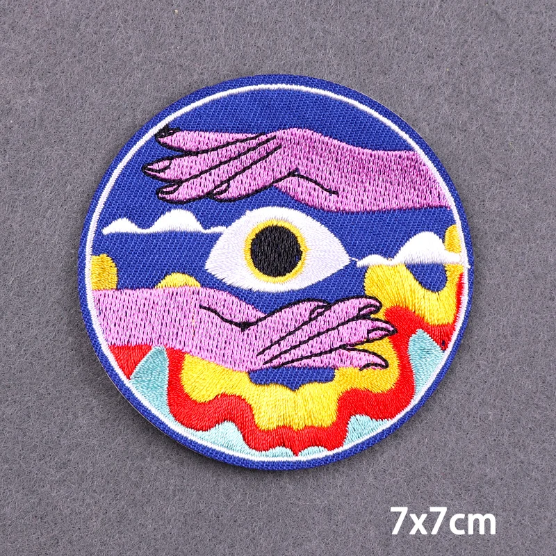 Parches bordados de letras de dibujos animados para ropa, parches de planchado DIY para ropa, parches fusibles de animales, tómese su tiempo para recargar - imagen 5