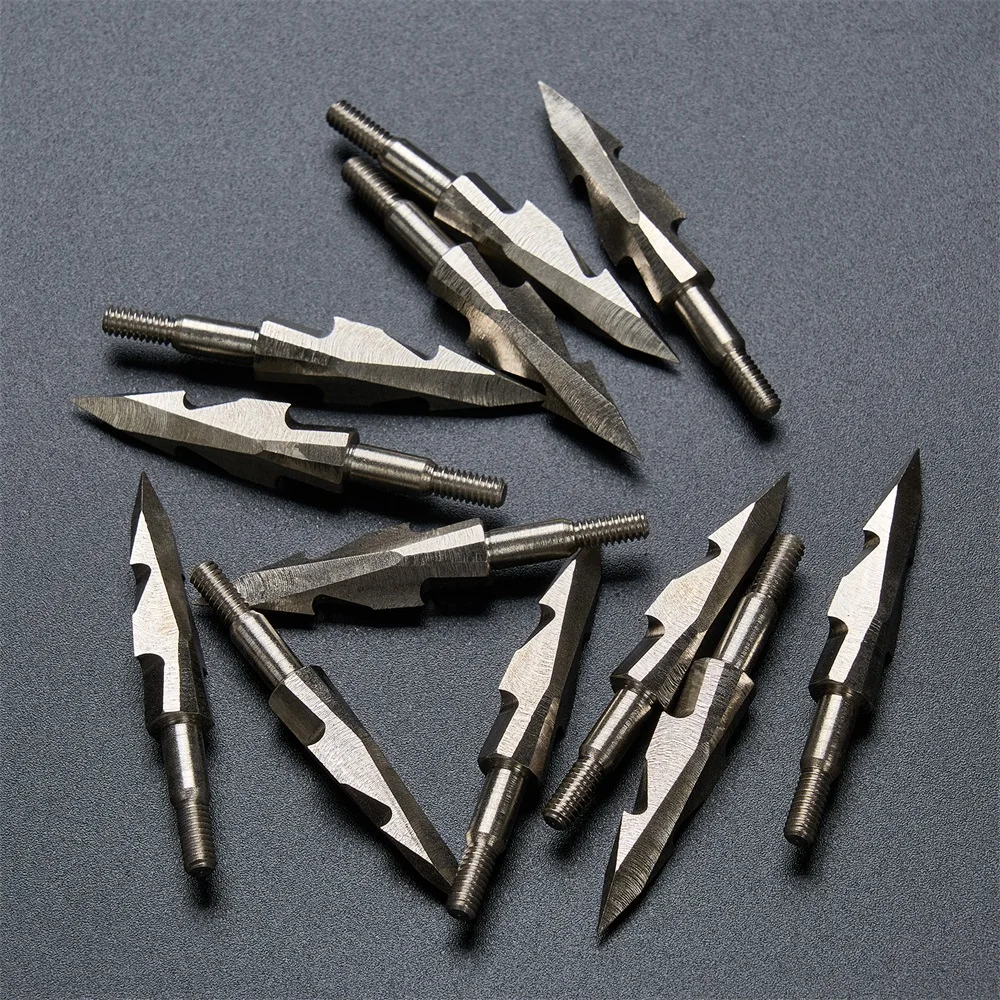 Punta de flecha de caza con arco, 6/12/24 Uds., 150 puntos de punta ancha de objetivo de grano para arco recurvo compuesto, accesorios de caza al aire libre - imagen 4