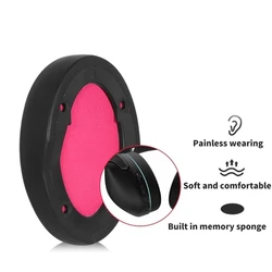 Cómodas almohadillas repuesto para auriculares ROG Strix Go 2,4, almohadillas que mejoran aislamiento del ruido y K1KF