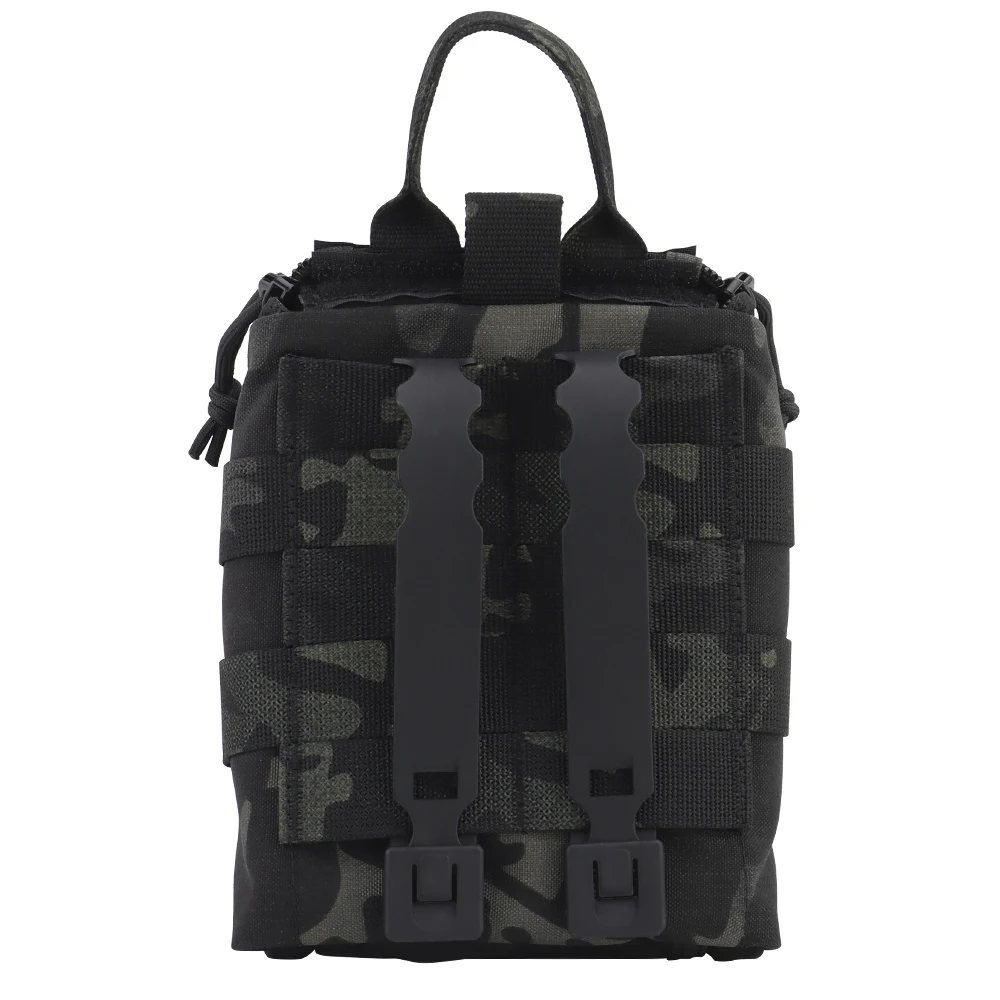 IFAK MOLLE-Bolsa para botiquín de primeros auxilios, bolsa médica EMT con gancho, utilidad de arrastre EDC, bolsas para traumatismos, Clip de malicia, cinturón táctico, accesorios para chaleco - imagen 2