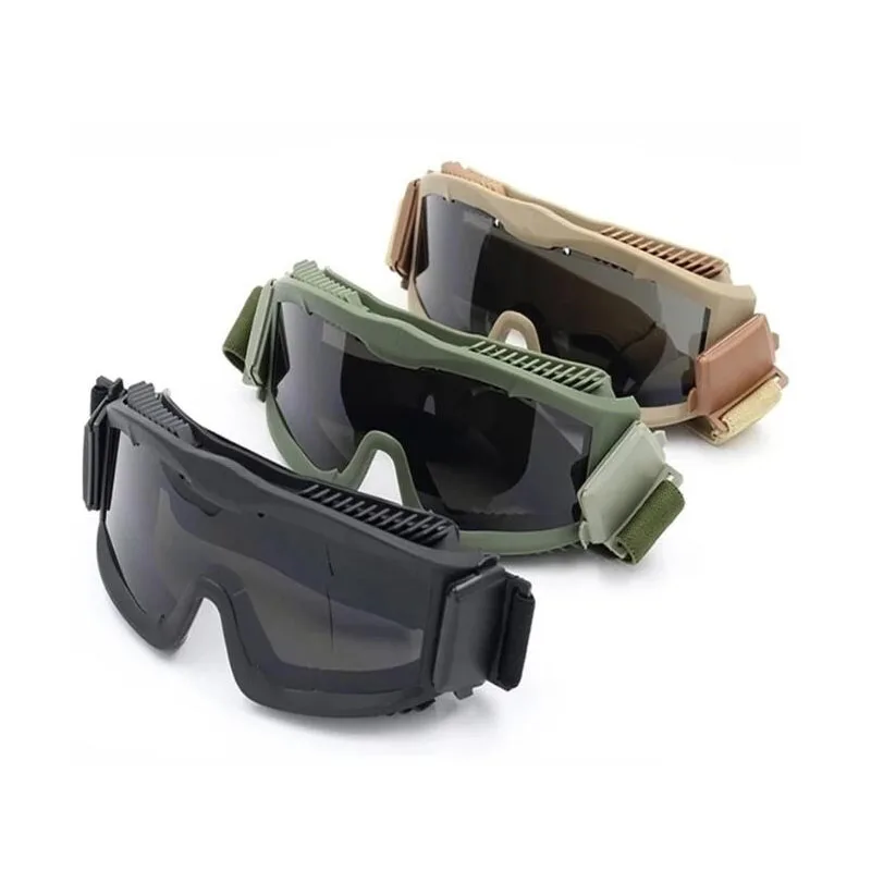 Gafas militares para deportes al aire libre, gafas de Paintball Airsoft, tiro del ejército, Camping, gafas de sol tácticas antiniebla CS UVA, gafas de protección - imagen 5