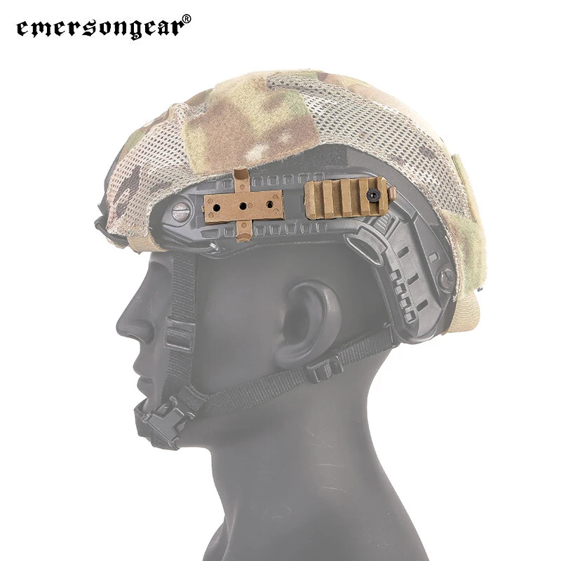 Emersongear, 2 uds., juego de montaje para casco táctico rápido, adaptador de soporte de riel de liberación rápida, deslizador, accesorios NVG, nailon EM5669 - imagen 2