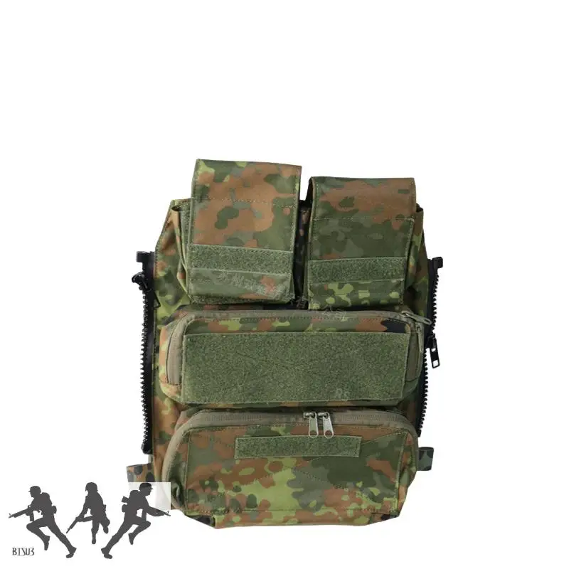 Chaleco militar de caza CPC / AVS/JPC, bolsa de Panel trasero de tres capas, bolsa táctica Pacck, Panel con cremallera, Camuflaje 3,0 DeBan - imagen 4