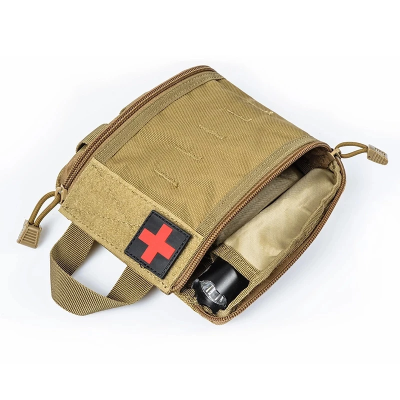 Edc-bolsa médica Molle, bolsa táctica de primeros auxilios, Kits de emergencia para coche del ejército al aire libre, Camping, senderismo, supervivencia, paquete de utilidad Emt, caza - imagen 3