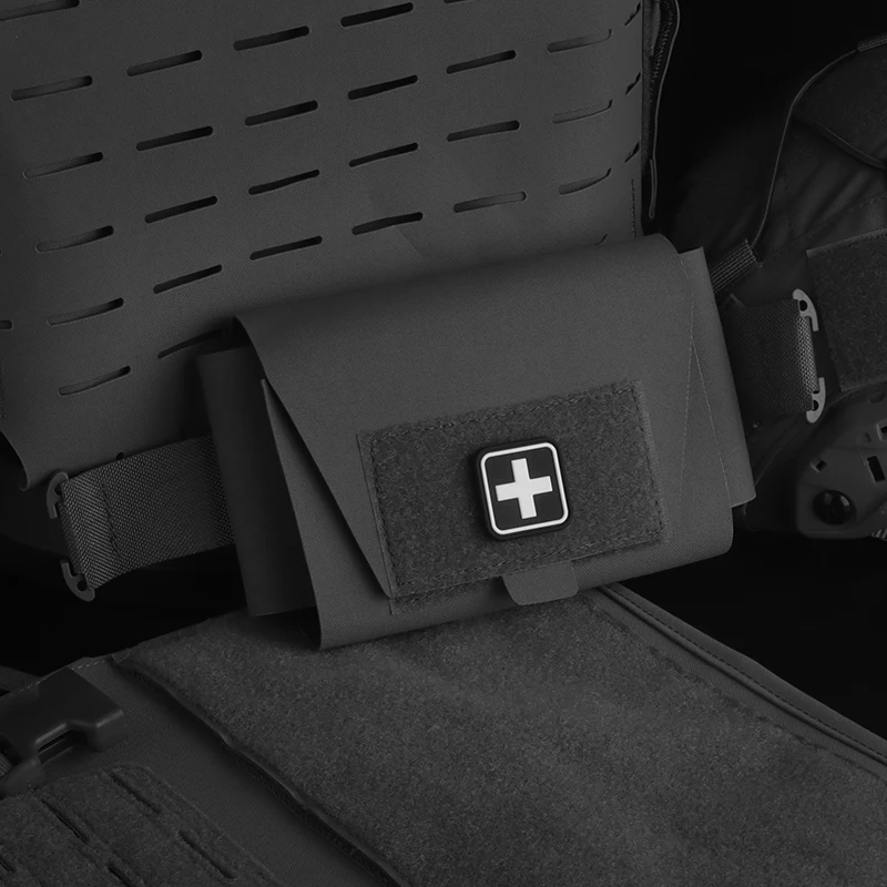 Kit médico MOLLE de diseño dividido, bolsa médica pequeña ligera V2 para cinturón y portador de placa, accesorios de caza - imagen 2