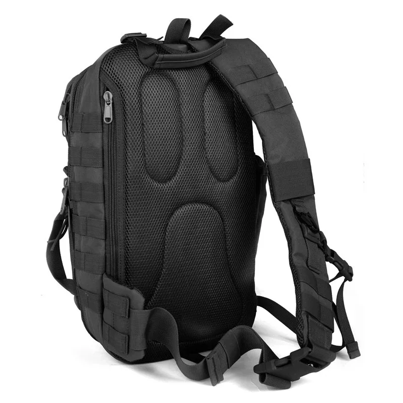 Mochila táctica de caza para hombre, morral de hombro militar, color negro, ideal para viajes, Camping, senderismo y pesca, 20l - imagen 3