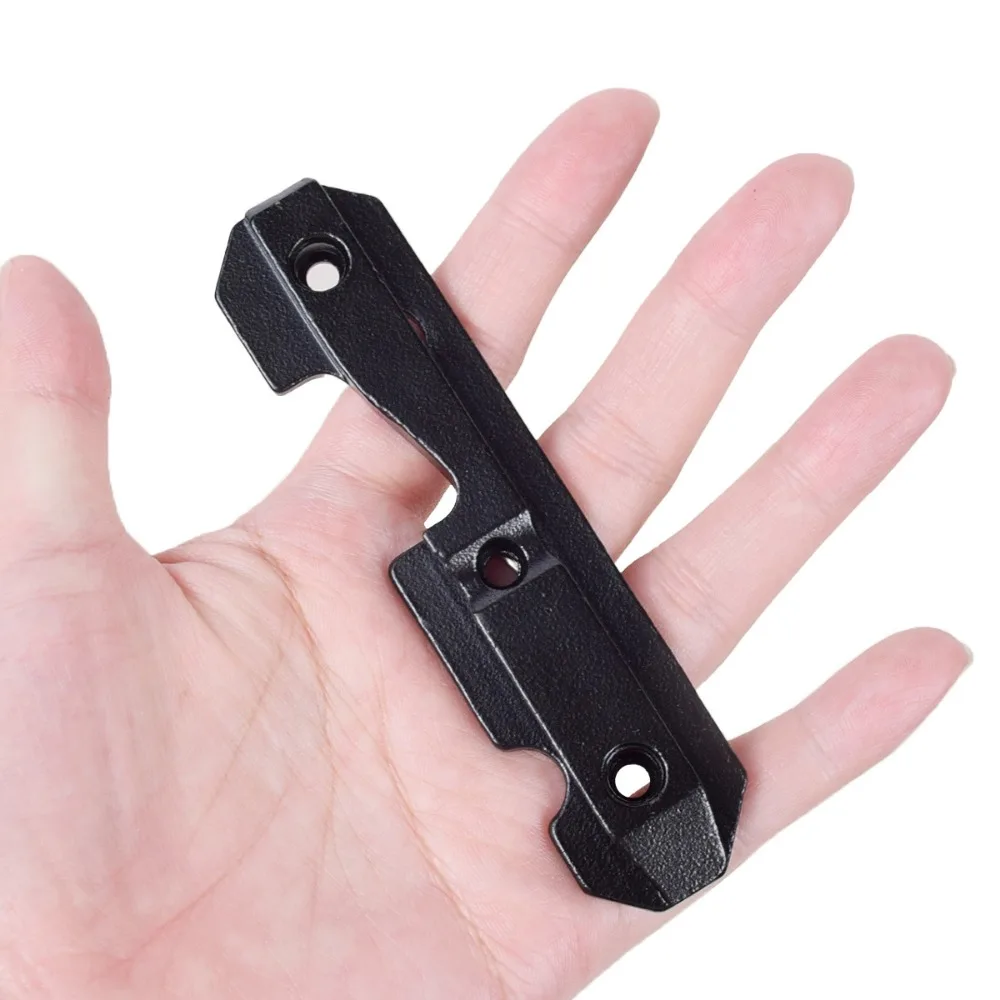 Placa lateral táctica de cola de milano de acero AK47, receptores estampados fresados, se acepta montaje de alcance de riel lateral AK Ruger 10/22 Mossberg 500 - imagen 2