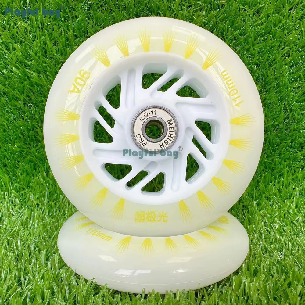 Ruedas de patín en línea LED universales 90A con rodamientos - imagen 5