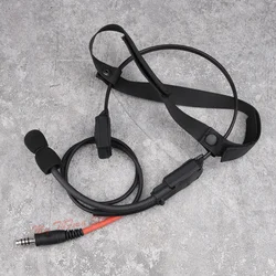 Auriculares tácticos MH180V de conducción ósea con micrófono impermeable