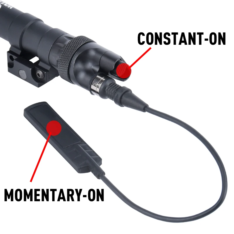 Airsoft armamentis M600 M300, accesorios de interruptor de linterna, interruptor de luz de explorador para táctica, tapa trasera de PLH-V2, tapa trasera - imagen 3