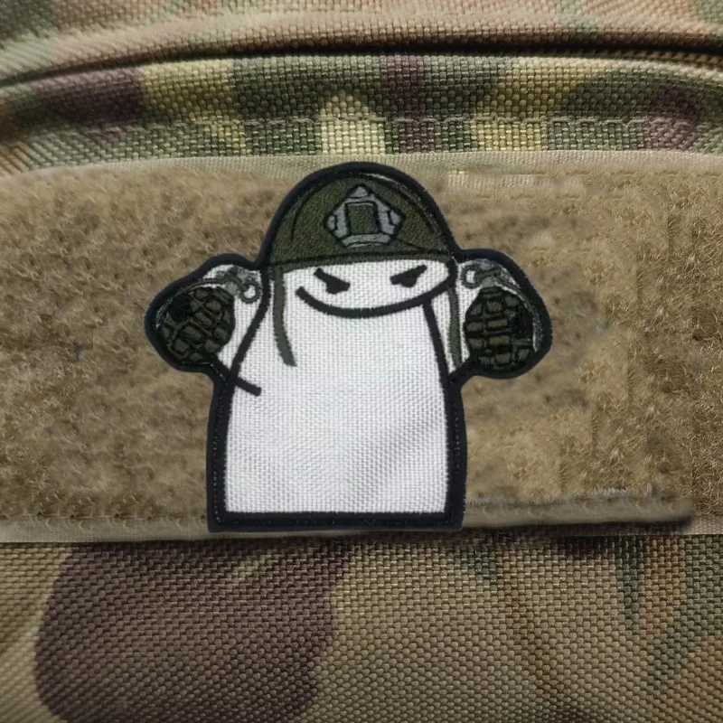 Parches bordados "Fork Meme", insignias de moral militar para ropa, equipo táctico, parche de gancho y bucle, pegatinas para mochila - imagen 3