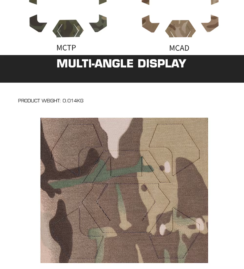 Comparativa de los cuatro patrones de camuflaje disponibles