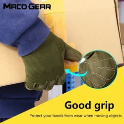 Guantes tácticos antideslizantes para entrenamiento, escalada y tiro