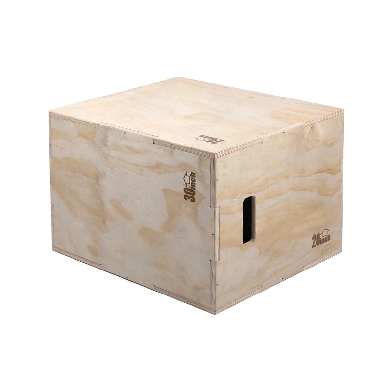 Caja Plyo 3 en 1, caja de saltar fotométrica de madera de 16, 18 y 20 pulgadas para gimnasio en casa, caja de saltar de madera resistente para entrenamiento cruzado - imagen 2