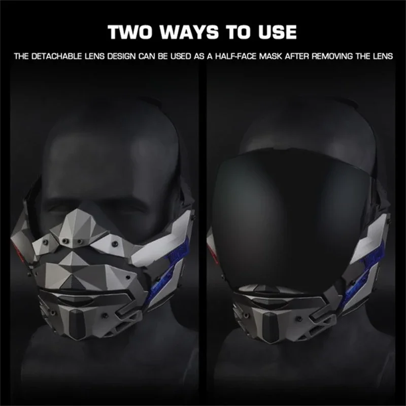 Máscara táctica de noche para senderismo, protección de seguridad de cara completa, equipo de juego de guerra CS, accesorios deportivos de Paintball, accesorios de película - imagen 2