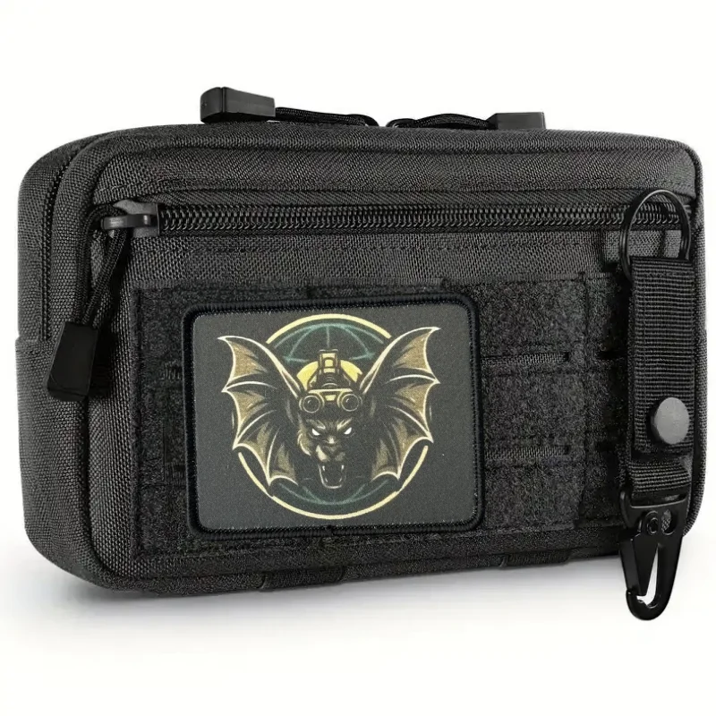 Parche con estampado de murciélago inteligente, chaleco táctico, insignia de moral con gancho y bucle, pegatinas decorativas para mochila, parches para brazalete para ropa - imagen 5