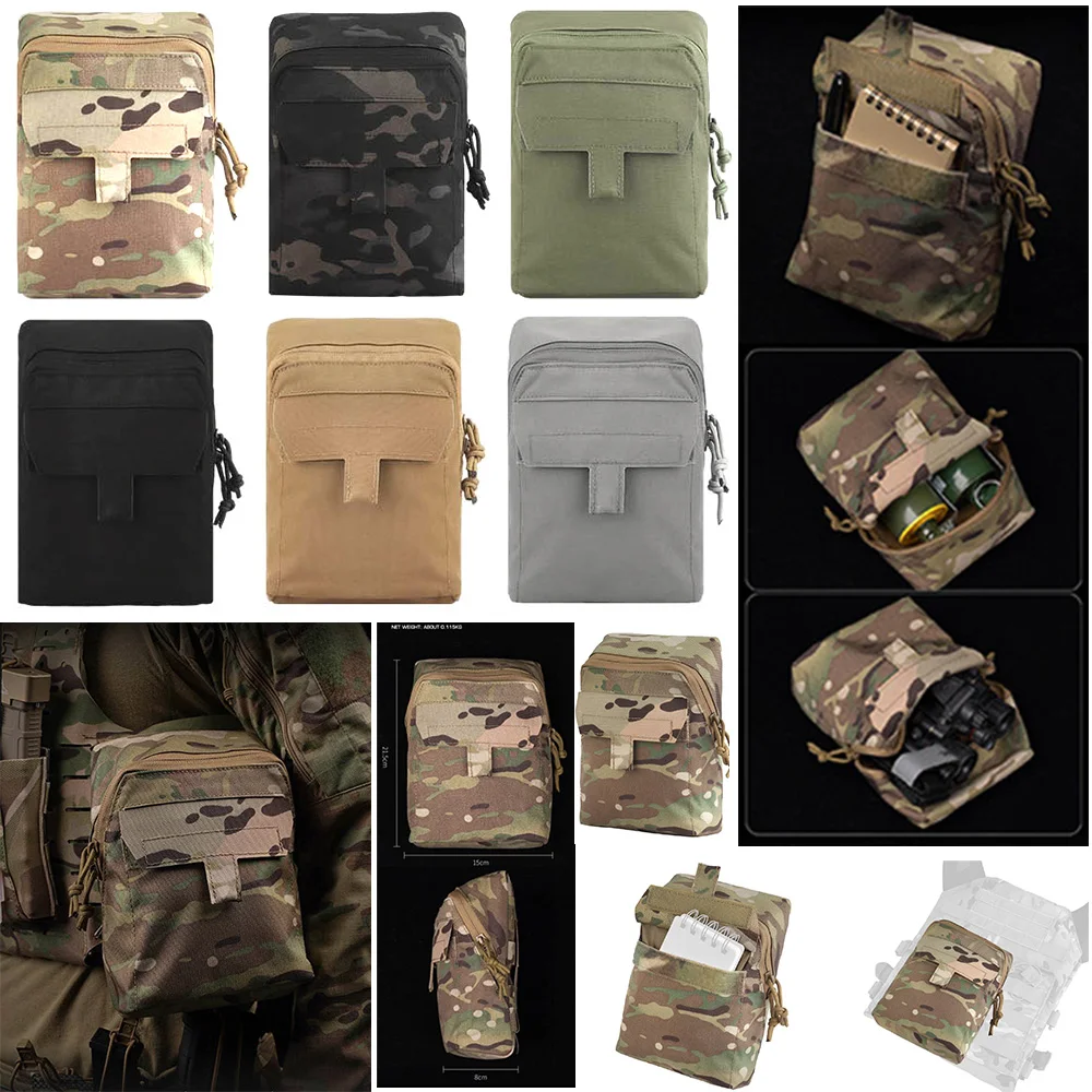 CS camiseta táctica sin mangas caza con soporte MOLLE y bolsillos
