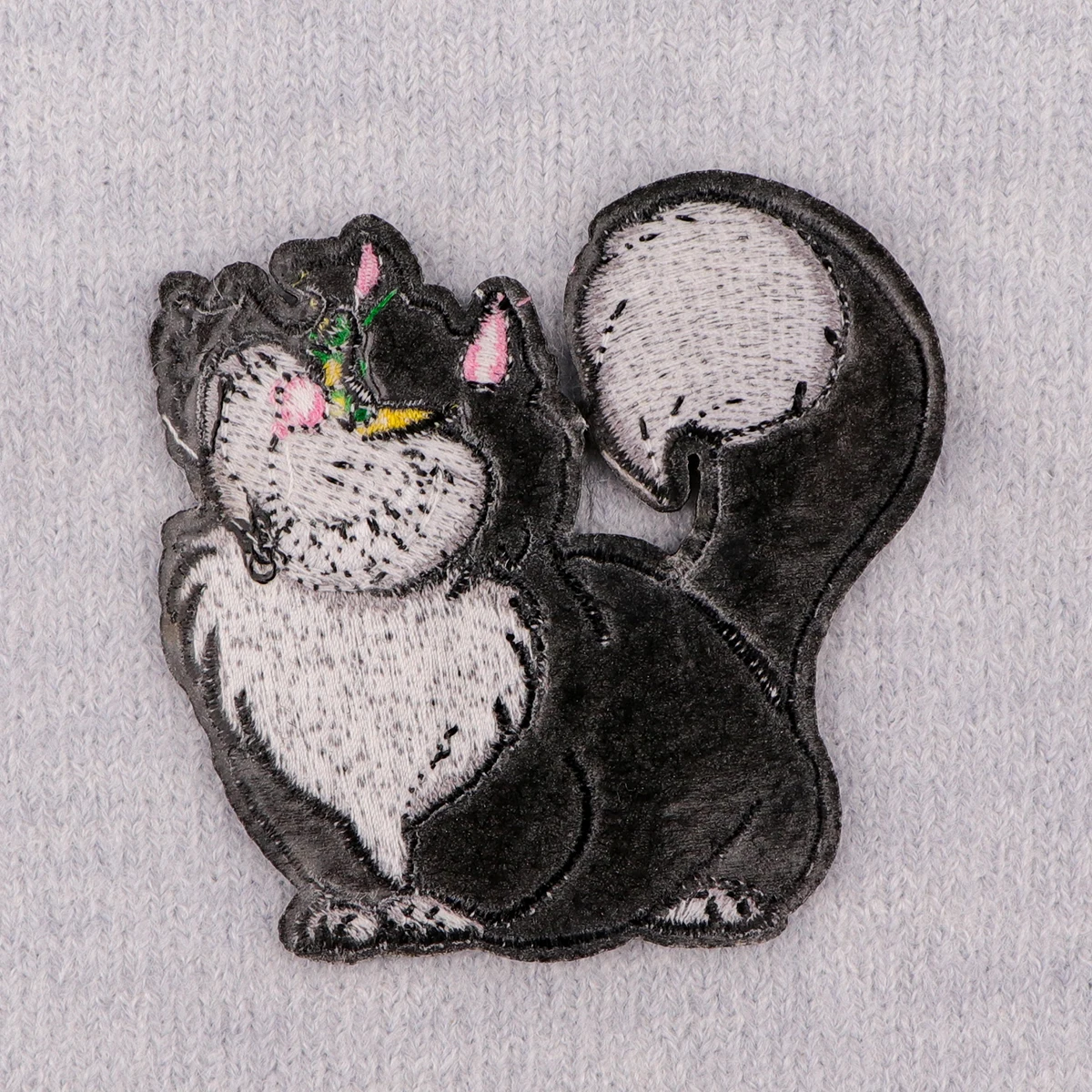 Parche bordado de gato negro, parches divertidos de animales de dibujos animados para planchar para ropa, parches termoadhesivos para ropa, insignias para coser DIY - imagen 4
