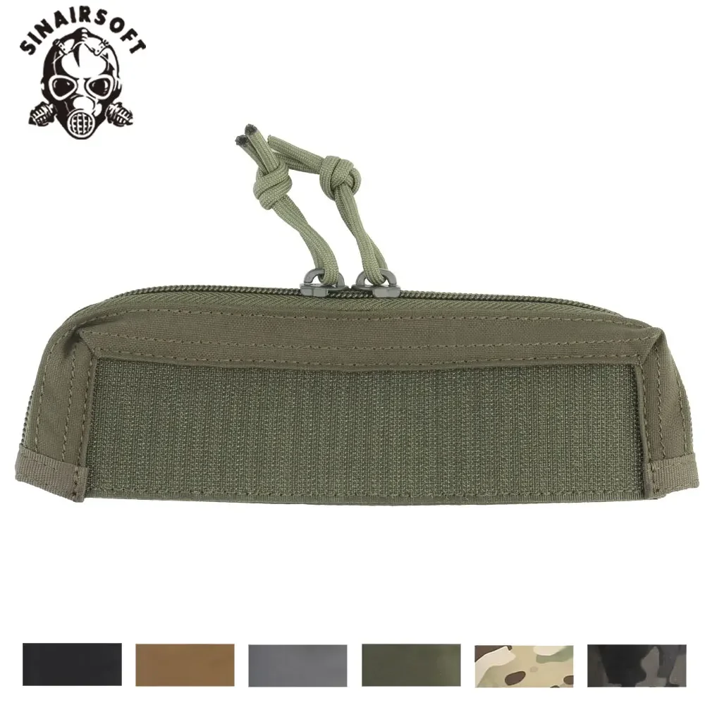 Bolsa de almacenamiento de bolsillo para chasis de Micro lucha táctica, aparejo de pecho, cubierta con doble cremallera, accesorios para chaleco de caza MK3 MK4