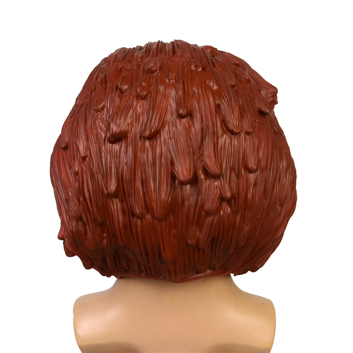 Casco de cara completa de látex para hombres y mujeres, máscara de Halloween, Chucky grande, Cosplay aterrador, sombreros de fiesta, accesorios de disfraz - imagen 5