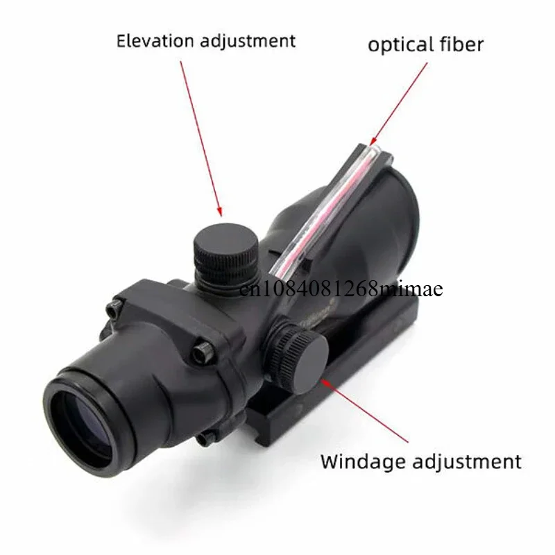 Mira telescópica táctica ajustable 4x32 Red Dot 1x 4x R/MR Red Dot, riel de 20mm para caza Glock - imagen 3