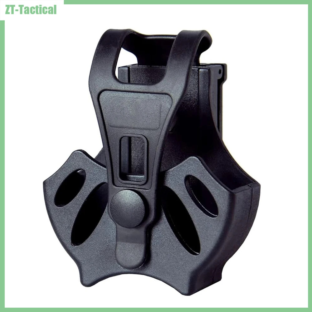 Bolsa táctica para esposas con 360 °   Clip giratorio, polímero duradero para cinturón/sistema MOLLE, cierre a presión seguro