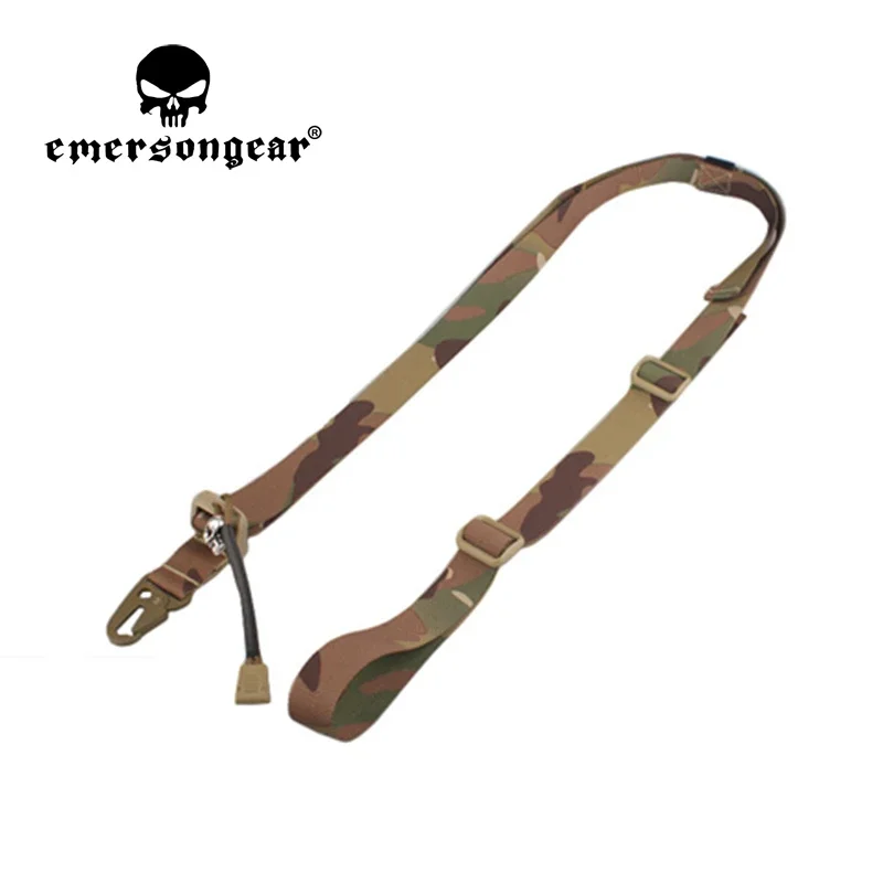 Emersongear, eslinga táctica para pistola, correa de hombro de dos puntos, cinturones giratorios, cuerda para disparar, Milsim, caza, senderismo, combate, nailon