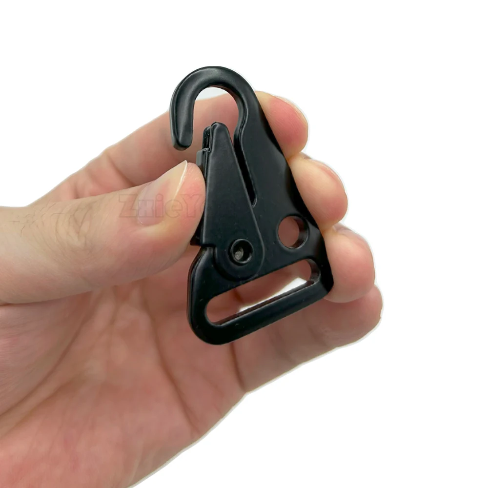 Ganchos de gancho a presión para correa de Paracord, aleación de acero, estilo HK, accesorios de caza al aire libre, 1 pulgada - imagen 3