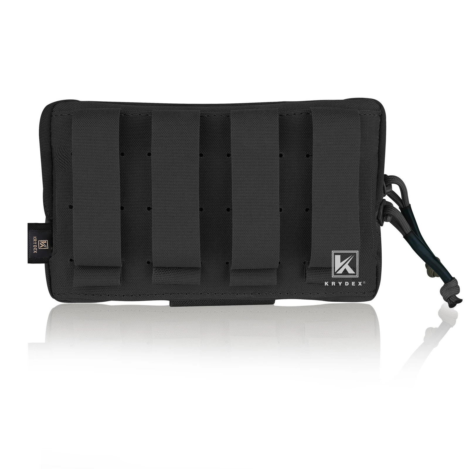 KRYDEX-bolsa de administración táctica MOLLE/cinturón, Panel organizador de almacenamiento, 4x7 pulgadas, color negro - imagen 2